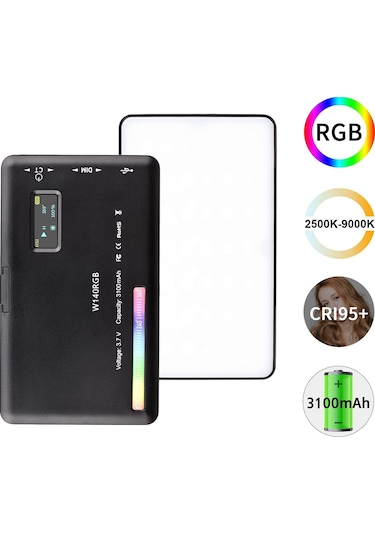 Deyatech W140 2500K-9000K RGB Led Şarj Edilebilir Işık