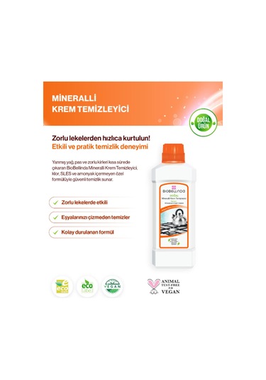 Biobellinda Mineralli Krem Temizleyici 1050 G/700 Ml X 2 Adet