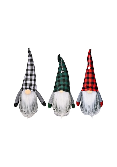 3 Lü Gnome Dekorasyon Seti, Sevimli Peluş Gnome Noel Hediyesi