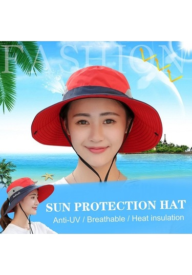 Artfulabode Ve Ve Skycity Şapka Poni Outdoor Koruyucu Kayışı Katlanabilir İle İdeal İçin Hafif Güneş Diğer Deliği Çene Ayarlanabilir Aktiviteler - Es Çok Renkli