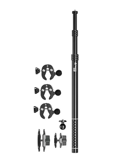 Motosiklet Aksiyon Kamera Çubuğu Siyah