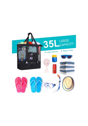 Suofeng Isı Yalıtımlı Su Ve Yiyecek Taşıyıcı Çanta - Su Geçirmez, 3 Bardak Kapasitesi, Çözebilir Tasarım