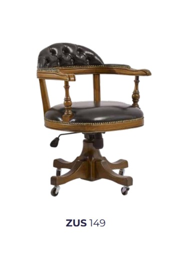 Bengimobilya Sandalye Zus149 Amatsör Model Tam Kolçak Kapitone Ahşap Iskelet P