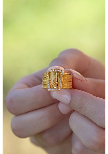 Çgk Kuyumculuk Tuğralı Hasır Altın Yüzük