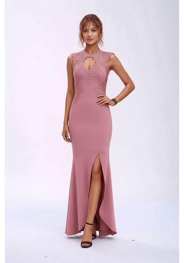 Mamayaga Kadın Pencere Güpürlü Yaka Asimetrik Etek Balık Model Ay Kol Şık Abiye Curve Büyük Beden Gece Elbise Pembe Mamayaga Kadın Pencere Güpürlü Yaka Asimetrik Etek Balık Model Ay Kol Şık Abiye Curve Büyük Beden Gece Elbise Pembe