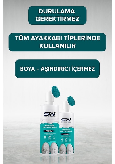 Shoewell Susuz Ayakkabı Temizleme Köpüğü 150 ML Beyaz