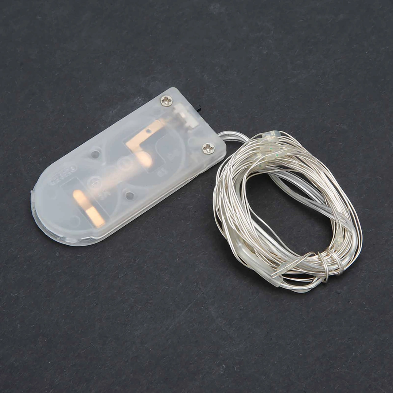 Kangvka Led Bakır Tel Işık Zinciri 2 Metre - Su Geçirmez, Yüksek Parlaklık, Dışarıdaki Dekorasyonlar İçin Pil Dahil Değil Beyaz