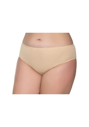 12 Adet Sedef Yıldız Bayan Ribana Bato İnce Lastik Külot 1047 Ten