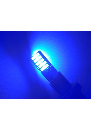 T10 Dipsiz Led Ampul 4adet Canbus Mavi 12v T10 Park, Sinyal, Plaka Ampulu