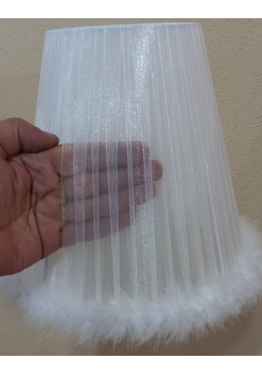 N-02 Beyaz Organze Yatak Odası Çocuk Ve Bebek Odası Avize Beyaz