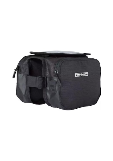 Forte Gt 819 Kadro Üstü Telefonlu Heybe Bisiklet Çanta Siyah