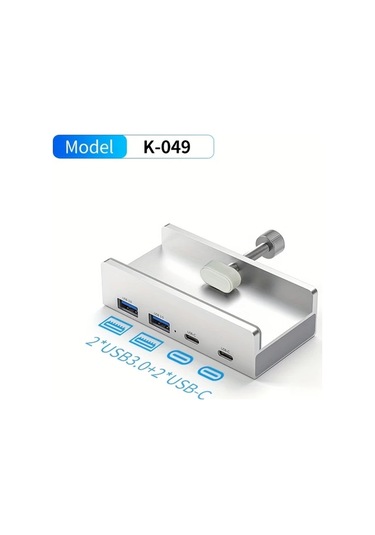 Honeybeeshop Usb 3.0/2.0 Klipsli Alüminyum Dock İstasyonu Veri, Şarj, Tf/sd Kart Okuyucu L-049a