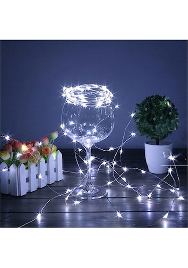 Peri Led 3 Metre Pilli Beyaz Renk Dekoratif Aydınlatma 1.kalite Beyaz