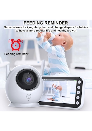 Bosphorusboutique Video Monitör Lcd Kamera Kamera İnç Geeksen Fhss Ekran 720p 4.3 2.4ghz Xj