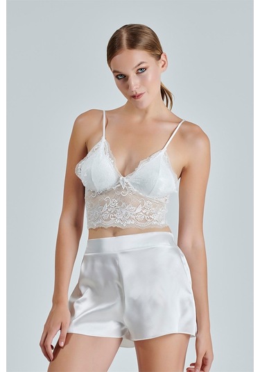 Alissa 8620 Kadın Saten 6'lı Set-ekru Ekru