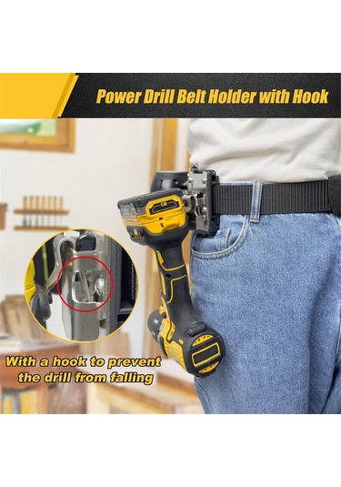 Matkap Tutucu Kemer Klipsi, Akülü Matkap Sürücüsü İçin Kanca