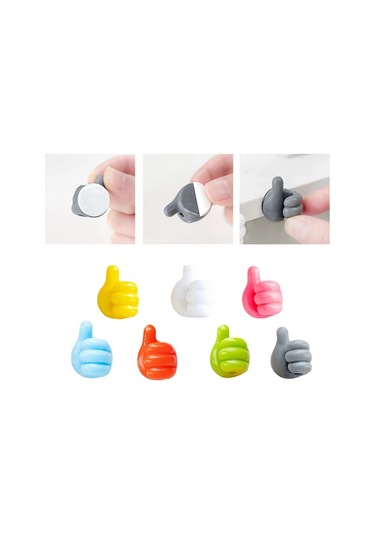 Kenpazar El Şeklinde Kauçuk Çok Amaçlı Kablo Tutacak 10 Adet Siyah