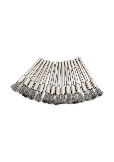 Hallow 45 Parça Paslanmaz Çelik Tel Fırça Tekerlek Seti 1/8'' E19615