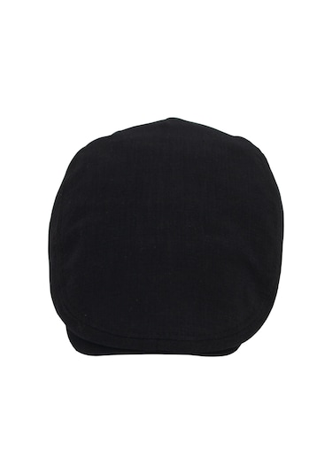 Şapkadan Siyah Kasket Pamuklu London Flat Cap Şapka 45645dr56675