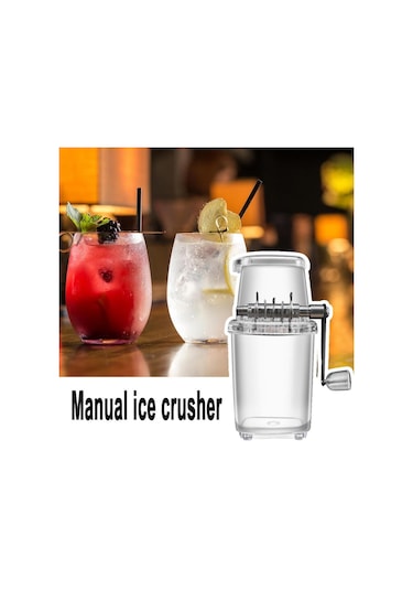 Mini Buz Tıraş Smoothie Manuel Buz Kırıcı Buz Bloğu Kırma Rüşvet Makinesi