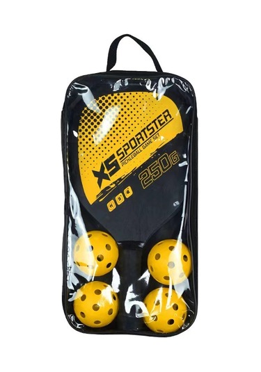 Hangfox Sahne Ve Spor İçin Ahşap Piknik Raketi Seti - 2 Raket, 4 Top, Taşınabilir Çanta İle Dış Etkinliklere Hazır