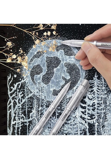 Linea Baoke Roller Kalem 1.0 Mm Gümüş Pc5088