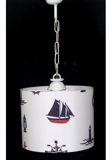 Denizci Çapa Dümen Yelkenli Pusula Genç Çocuk Odası Avize