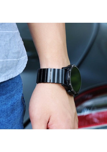 Huawei Watch Gt 3 42mm Uyumlu Krd-16 Metal Zore Kordon-beyaz