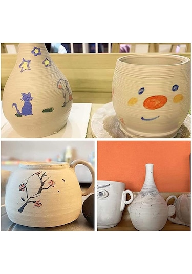 Seramik Hamuru Doğal Kil 500 Gr Beyaz Kil Hamuru 6 Paket Seramik Kili Beyaz Renk Modelleme Çamuru Beyaz