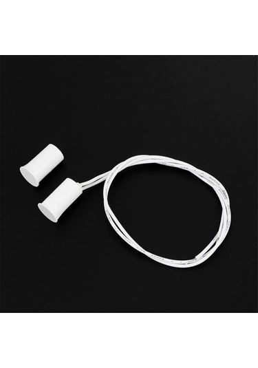 Nayomiglow Manyetik Kapı Anahtarı Rc-33 Nc Gömme Kablolu Güvenlik Pencere Kapı Sensörü Alarmı Beyaz- 10 Set