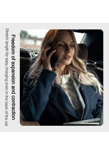 Prestigegoods 65w 5a Hızlı Şarj Tipi C Kablo 3a Mikro Usb Yaylı Çekme Teleskopik Araba Usb Kablosu Samsung Uyumlu Xiaomi Huawei Telefon Aksesuarları