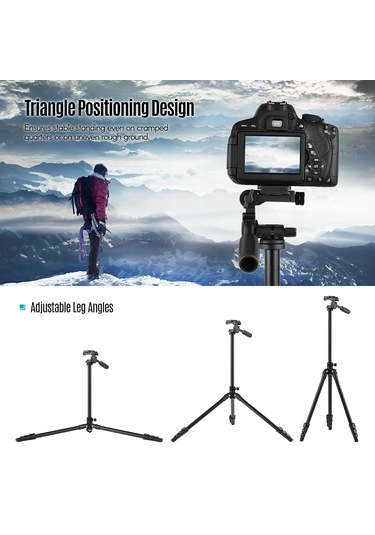Ht-t02 Profesyonel Tripod 154 Cm Yatay Kullanım Çok Fonksiyonlu