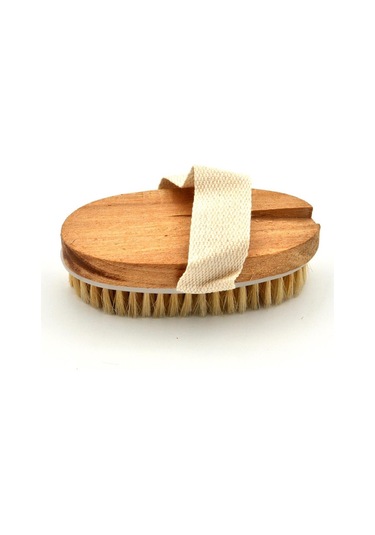 Doğal Gerçek At Kılı Peeling Etkili Selülit Masaj Fırçası