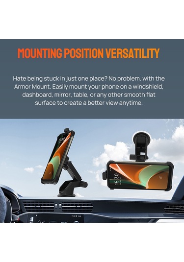 Ulefone Araba Vantuz Telefon Tutucu Siyah