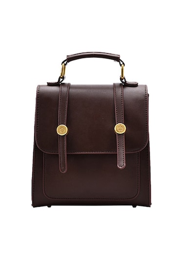 Retro Kadın Üç Taşımalı Sırt Çantası-kahverengi001 Kahve - Taba