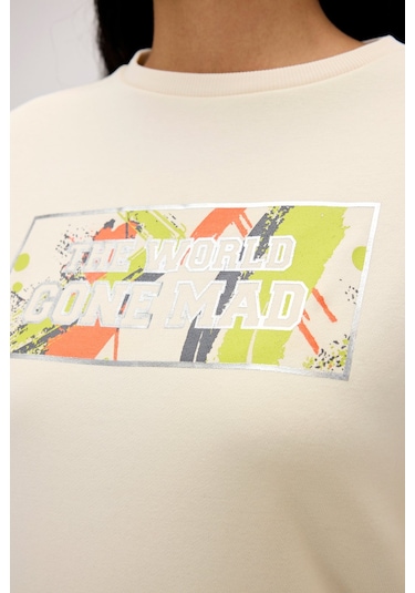 Bad Bear Re-carina Beyaz Kadın Sweatshirt-beyaz Beyaz