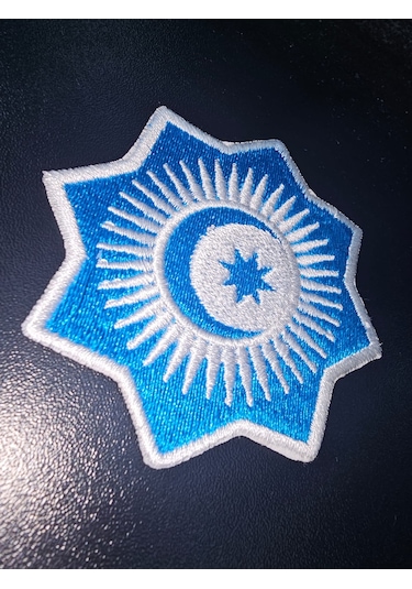 Dükkan Design Türk Devletleri Teşkilatı Bayrağı Nakış Patch/yama Mavi