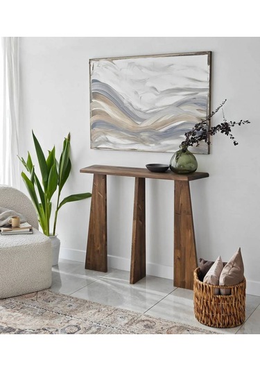 Ela Wood Working Cleopatra Masif Ağaç Dresuar 100cm Ceviz