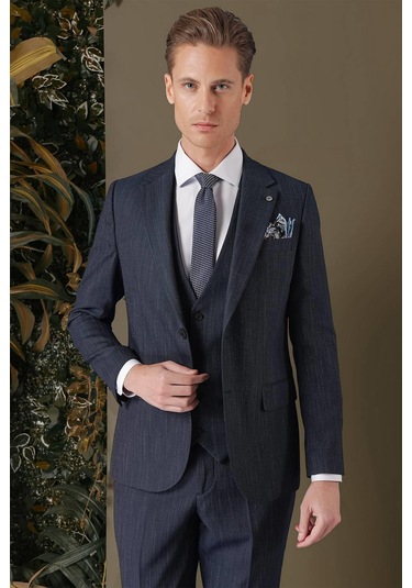 Efor Tk 883 Slim Fit Lacivert Klasik Takım Elbise Lacivert