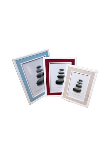 15X20 Koton Desenli Metal Fotoğraf Çerçevesi