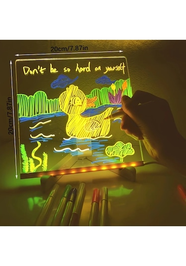 Led Işıklı Çizim Tahtası 20x20cm 5332