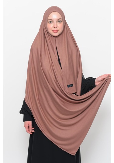 Hazır Pratik Geçmeli Lüks Düz Penye Şal Çapraz Hizalı Toprak