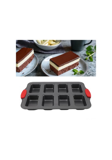 Shineyee 8'li Karbon Çelik Hamur Kalıbı, Anti Yapışkan Kaplama, Fırıncı Gereci, Pastalar Ve Cheesecakeler İçin Ev Fırın Aleti Diğer