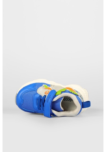 Vicco Tuna Baskılı Erkek Bebek Saks Mavi Spor Ayakkabı Saks Mavi