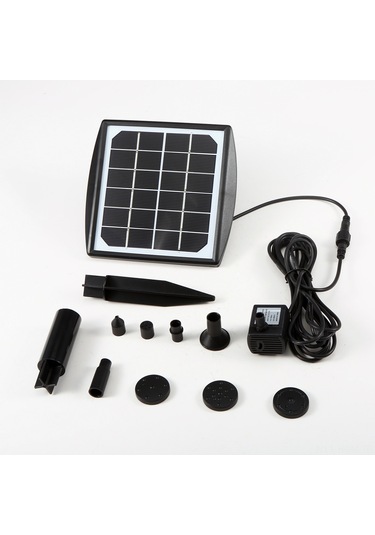 Suofeng Güneş Enerjili 6v/2w Çeşme Pompası - 4 Nozullu, Otomatik Çalışma, Bahçe Ve Göletler İçin