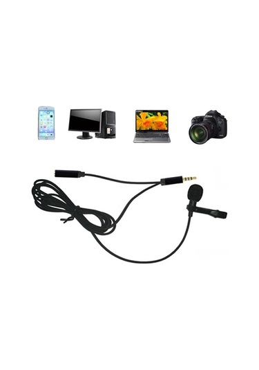 Kilifone - Canlı Yayın Yaka Mikrofon Dc-c5 - Siyah - T13283