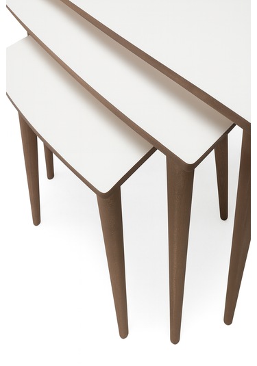 İstanbul 3'lü Zigon Sehpa %100 Mdf Beyaz