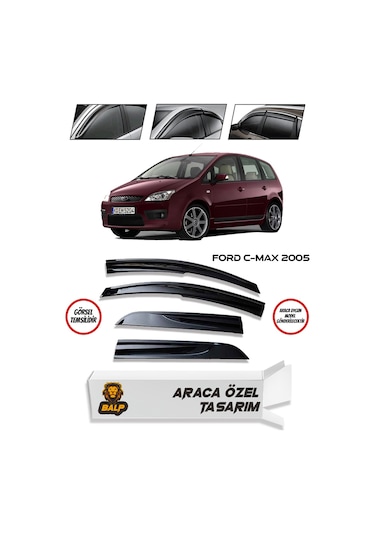 Ford C-Max Cam Rüzgarlığı 4lü 2005-2010 Arası