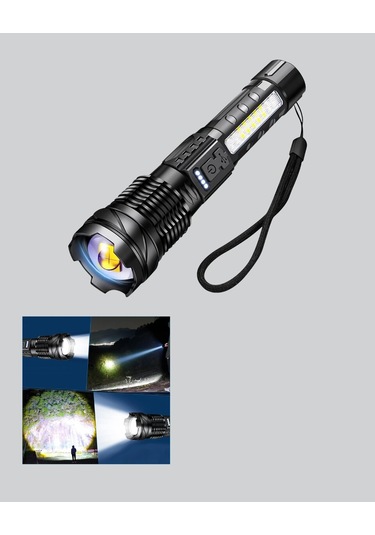 Güçlü Led El Feneri Şarj Edilebilir Çok Modlu Diğer