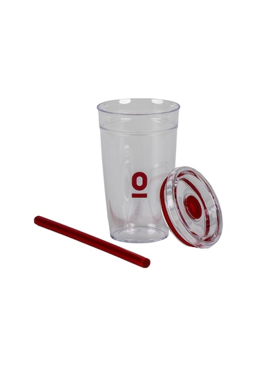 Şeffaf Mini Pipetli Bardak 400 Ml No:114 Beyaz